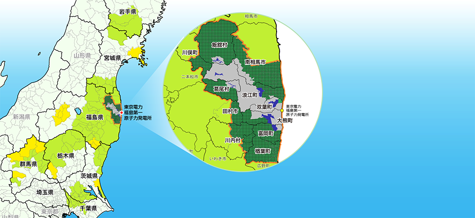 図：除染進捗マップ1