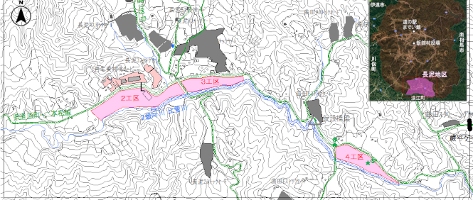 画像：空間線量率（周辺環境）4工区 測定地点