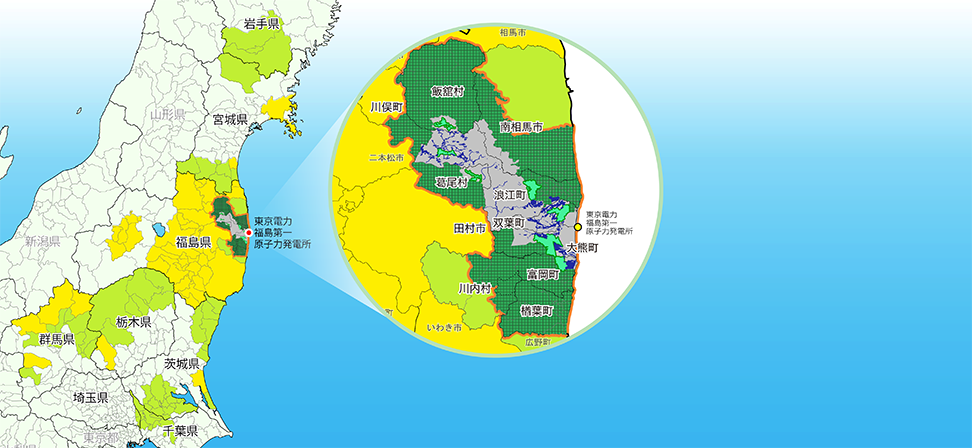 図：除染進捗マップ1